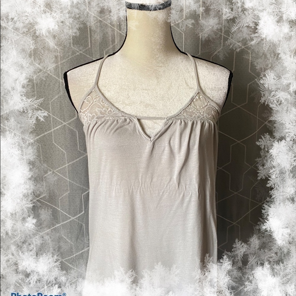 KIMCHI BLUE-GRAY HALTER TOP-SIZE SMALL